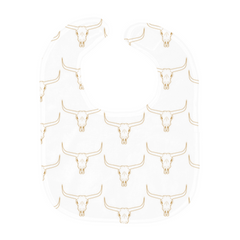 Golden Longhorn Baby Bibs