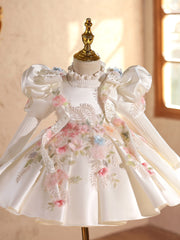 High-end Flower Girl Wedding Puffy Dress sweet And Adorable For Little