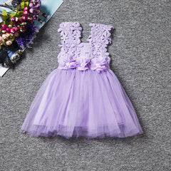 Spring And Summer Children's Sling Lace Little Girl Dress