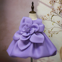 Big Flower Little Girl Dress