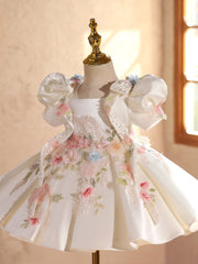 High-end Flower Girl Wedding Puffy Dress sweet And Adorable For Little