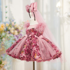 Little Girls Tutu Dress For A First Birthday Celebration