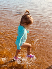 Lola One Piece Kids Swimsuit - Seafoam