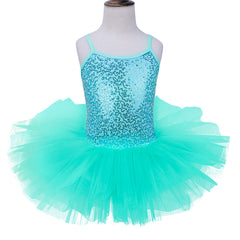 Girls Sequined Ballet Tutu Dress – Professional Dance Costume