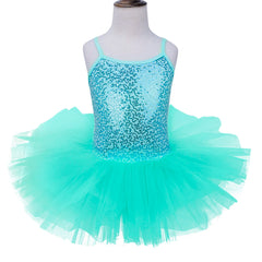 Girls Sequined Ballet Tutu Dress – Professional Dance Costume