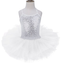 Girls Sequined Ballet Tutu Dress – Professional Dance Costume