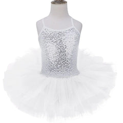 Girls Sequined Ballet Tutu Dress – Professional Dance Costume