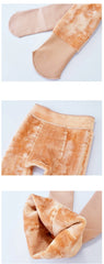 Girls Winter Thick Velvet Leggings – Warm Elastic Waist Pants