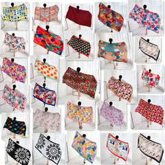 20 Styles Cotton-Linen Beach Sarong Wrap – Women’s Bikini Cover-Up & Summer Scarf