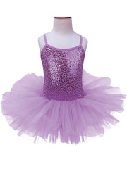 Girls Sequined Ballet Tutu Dress – Professional Dance Costume