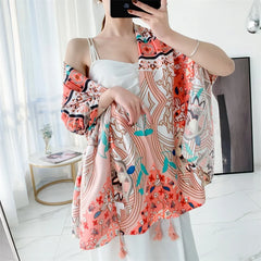 20 Styles Cotton-Linen Beach Sarong Wrap – Women’s Bikini Cover-Up & Summer Scarf