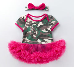 Pink Baby Luxury Bodysuit Infant Girls Princess Puffy Dress Baby Gown Party Wedding Excellent Girls Gift