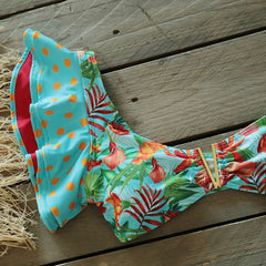 2025 Floral Ruffle Bandage Bikini Set – Women’s Push-Up Two-Piece Swimsuit