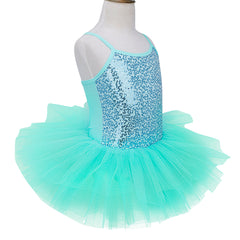 Girls Sequined Ballet Tutu Dress – Professional Dance Costume