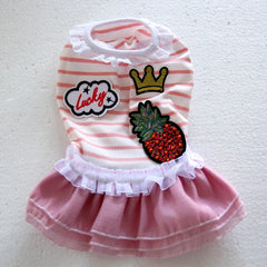 Pink & Blue Pet Tutu Dress 🎀 Party Skirt Outfit for Small Dogs & Cats