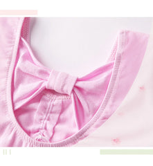 Girls Ballet Leotard Dress – Long/Short Sleeve Chiffon Skirt Dancewear