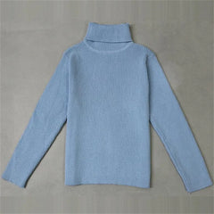 Kids Winter Turtleneck Knitted Sweater – Warm Pullover 2025