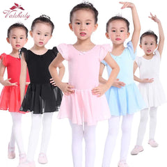 Girls Pink Ballet Tutu Dress – Leotard Dance Costume