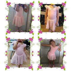 Girls Pink Ballet Tutu Dress – Leotard Dance Costume