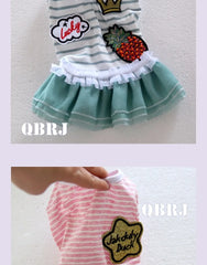 Pink & Blue Pet Tutu Dress 🎀 Party Skirt Outfit for Small Dogs & Cats