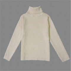 Kids Winter Turtleneck Knitted Sweater – Warm Pullover 2025