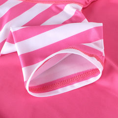 Cyan Flower Girls Swimsuit – Kids UV-Protection One-Piece Swimwear 2025