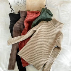 Kids Winter Turtleneck Knitted Sweater – Warm Pullover 2025