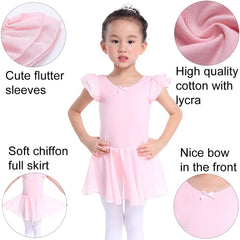 Girls Pink Ballet Tutu Dress – Leotard Dance Costume