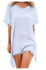 Women Beach Cover Up Lace Hollow Crochet Swimsuit Beach Dress Women 2025 Summer Cover-Ups Bathing Suit Ladies Beach Wear Tunic
