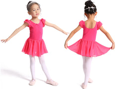 Girls Pink Ballet Tutu Dress – Leotard Dance Costume
