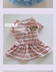 Pink & Blue Pet Tutu Dress 🎀 Party Skirt Outfit for Small Dogs & Cats