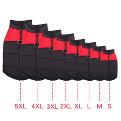 Padded Waterproof Dog Jacket ❄️ Warm Winter Vest for Small, Medium & Large Dogs