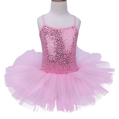 Girls Sequined Ballet Tutu Dress – Professional Dance Costume