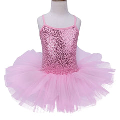 Girls Sequined Ballet Tutu Dress – Professional Dance Costume