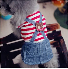 Pink & Blue Pet Tutu Dress 🎀 Party Skirt Outfit for Small Dogs & Cats