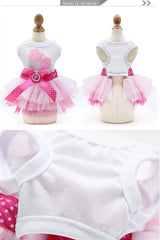 Spring Lace Dog Dress for Small Dogs – Elegant Pet Outfit for Party, Wedding & Birthday