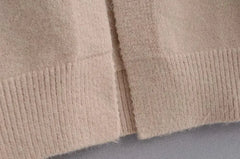 Women’s Loose Knit Cardigan Sweater with Pockets