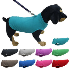 Warm Fleece Dog Jacket ❄️ Soft Winter Vest with D-Ring for Small Dogs & Cats