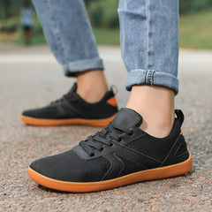 Minimalist Shoes for Men Women Wide Toe Barefoot Zero Drop Shoes Casual Artificial Leather Lightweight Walking Sneakers