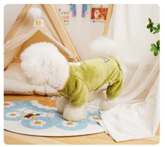 Fleece Warm Pet Clothes – Winter Dog Jumpsuit Pajamas