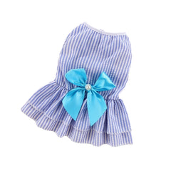 Striped Princess Cat Dress 🎀 Cute Summer Outfit for Cats, Kittens & Small Pets