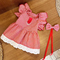 Sweet Princess Pet Dress – Bowknot Summer Outfit for Small Dogs & Cats