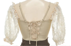 Off-Shoulder Flounce One-Piece Swimsuit – Women’s Half-Sleeve Monokini 2025