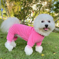 Winter Fleece Dog Pajamas – Warm Pet Jumpsuit for Small & Medium Dogs or Cats