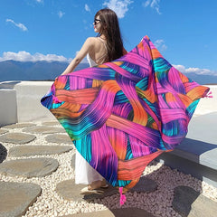 20 Styles Cotton-Linen Beach Sarong Wrap – Women’s Bikini Cover-Up & Summer Scarf