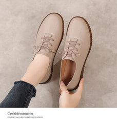 New 100% genuine leather fashionable casual walking loafers and lightweight sports shoes for women