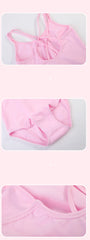 Girls Double Camisole Ballet Leotard – Spaghetti Strap Dance Bodysuit