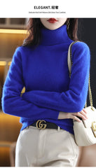 Women’s 100% Mink Cashmere Turtleneck Sweater