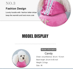 Soft Velvet Dog Clothes – Warm Winter Hoodie Jumpsuit for Small Dogs & Cats