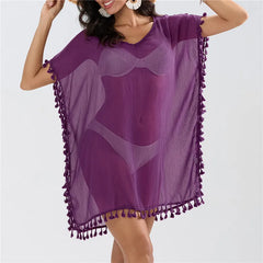 Women Beach Cover Up Lace Hollow Crochet Swimsuit Beach Dress Women 2025 Summer Cover-Ups Bathing Suit Ladies Beach Wear Tunic